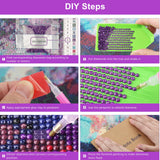 HEIBAGO Diamond Painting Kits for Adults, Rainbow Castle Diamond Art Kits for Beginners, DIY Full Drill Paint with Diamond, 5D Diamond Painting Dots Art Kits for Gift Home Wall Decor 12x16 Inch HEIBAGO