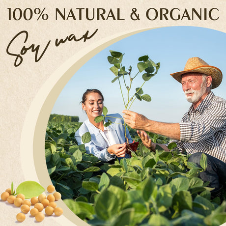 Soy Wax, Waxcanpy Natural Soy Wax for Candle Making, Organic Candle Wax from Farm, No Additives, Harmless and Pure (5lb) Waxcanpy
