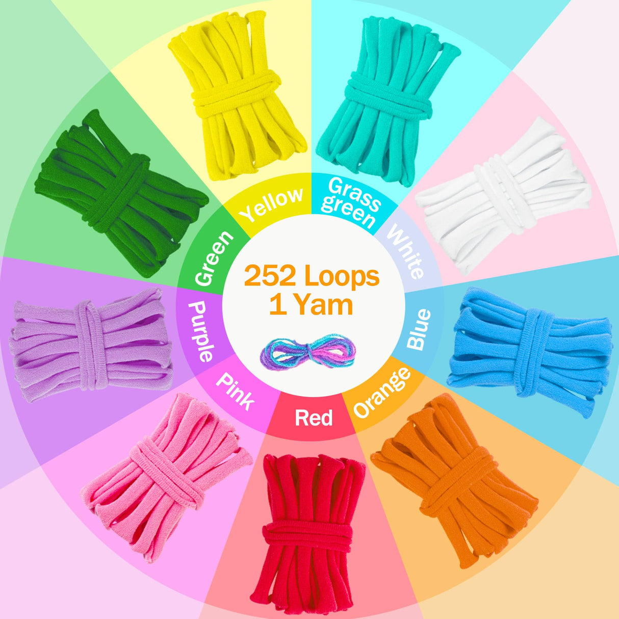 CCTVRTV Weaving Loom Kit Toys for Kids and Adults, Potholder Loops DIY Arts and Crafts for Boys and Girls Ages 5 6 7 8-12 13, Easy Potholder Loom Knitting Kits Gifts for Beginners, 252 Craft Loops CCTVRTV