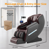 TOBEFORT 4D Zero Gravity Massage Chair with Heat & Bluetooth – Full Body Shiatsu Recliner with 10 Rollers, 5 Auto Modes, Air Massage & Touchscreen, Ships from US Warehouse | Fast Delivery TOBEFORT