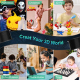 PLA 3D Printer Filament Bundle, 1.75mm 3D Printer Filament, Acurracy +/- 0.02mm, 250gX5 Spools, 1.25 Kg in Total, 5 Colors 3D Printer Filament Pack, No Clogging&Bubble, Fit for 3D Pen and FDM Printer LIZIHAO