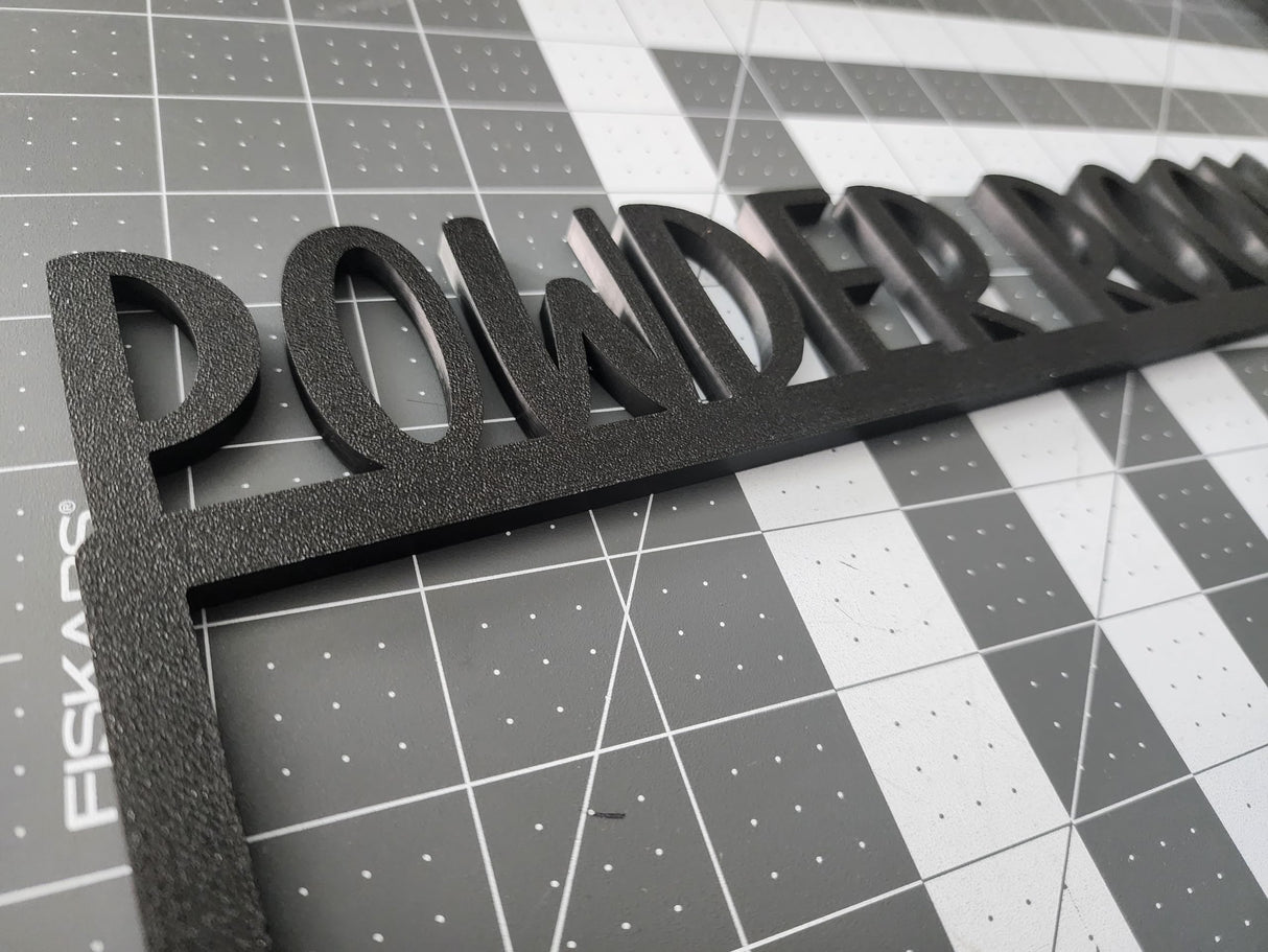 Powder Room Door Topper | Farmhouse Style | Over The Door Sign | Bathroom Sign | Home Decor | Door Corner (Left Side Black) Generic