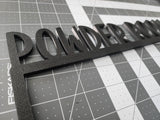 Powder Room Door Topper | Farmhouse Style | Over The Door Sign | Bathroom Sign | Home Decor | Door Corner (Left Side Black) Generic
