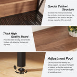 HOMISSUE 7-Tier Vintage Brown Industrial Bookshelf with Cabinet Design HOMISSUE