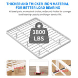 Meitewei King Size Floating Bed Frame with LED Lights - Modern Metal Platform Design, No Box Spring Needed, Noise-Free Assembly, White Meitewei