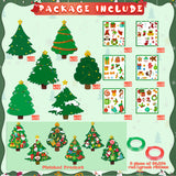 80UncleKimby 60pcs Christmas Crafts for Kids - DIY Xmas Tree Ornaments with Sticker Kits - Set for Holiday Decorations, Party Favors, and Classroom Activities 80UncleKimby