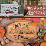 22PCS Large Letter Welcome Stencils for Painting on Wood - Vertical Welcome and Home Sweet Home Stencils - Farmhouse Christmas Stencils for Crafts Reusable -Paint Stencils for Wood Signs & Canvas DLY LIFESTYLE