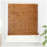 26" 34" 36" 40" 42" 46" 48" 54" 60" 66" 72" Wide, Blackout Bamboo Roll Up Shade For Outdoor Patio Privacy, Bamboo Roller Blind With Lift, Cordless Bamboo Roman Window Curtain For Balconies(34"W x 72"H ZXBMYLV