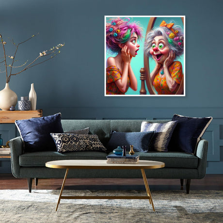 uuxsretaio Family Diamond Painting Kits for Adults, 5D Diamond Art Kits for Beginner, Easy Abstract Diamond Painting for Adults, DIY Full Round Drill Paint with Diamonds for Home Wall Decor 14X14 Inch uuxsretaio