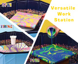 GEOCCI Acrylic Paint Pouring Splash Guard，Fluid Art tools for DIY Paint Pouring Arts and Crafts Projects GEOCCI