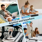 iDPRT Portable-Printer Wireless for Travel, Bluetooth Thermal Printer Support 8.5" x 11" US Letter&A4&A5 Size,300DPI Inkless Printers for Home Use,Compatible with Android and iOS Phone&Laptop,Black iDPRT