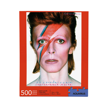 AQUARIUS David Bowie Aladdin Sane Puzzle (500 Piece Jigsaw Puzzle) - Glare Free - Precision Fit - Officially Licensed David Bowie Merchandise & Collectibles - 14 x 19 Inches AQUARIUS