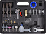 JEGS 81151 Air Tool Kit Includes Impact Wrench Ratchet Wrench Hammer Die Grinder JEGS