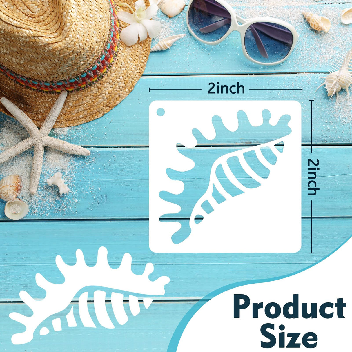 80 Pcs Ocean Animal Painting Stencils Reusable Sea Stencils for Painting on Wood Rocks Canvas Fabric Glass Pottery 2x2 Inch CH HAICHENG