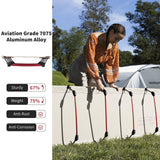 Naturehike Ultralight Camping Cot, Easy to Assemble Folding Tent Cot, Compact & Protable Camping Bed for Camping, Mountaineering, & Hiking, Supports 330lbs with Carry Bag, Kahki Naturehike