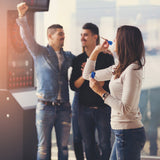 Bristle Dart Board, Tournament Sized Indoor Hanging Number Target Game for Steel Tip Darts- Dartboard with Mounting Hardware by Hey! Play! Hey! Play!