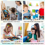 Aestalrcus Framed Paint by Numbers Kit for Adults Beginners - Elephant Paint by Numbers with Frame Kids,Paint by Number (12 * 12 Inch) Paint by Number for Adults Gift Home Wall Decor Aestalrcus