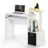 Furinno Econ Multipurpose Home Office Computer Writing Desk, White/Black Furinno