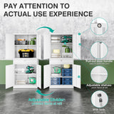 SISESOL Metal Garage Storage Cabinet with Doors and Shelves, 71" Multifunctional Garage Storage Closet Large Garage Locker with Adjustable Shelves & Locking Doors Steel Storage Tall Cabinet SISESOL