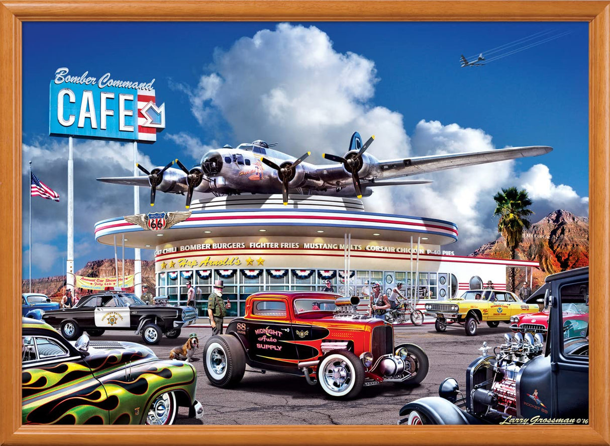 MasterPieces 1000 Piece Jigsaw Puzzle for Adults, Family, Or Youth - Bomber Command Café - 19.25"x26.75" Masterpieces