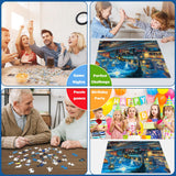 TangMosaic 1000 Piece Puzzle for Adults, Departure Jigsaw Puzzle, Impossible Puzzles Game, Interlock Perfectly No Dust, Home Decoration Puzzle, Gift for Friends, Parents, Kids, Couples TangMosaic