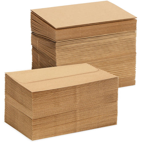 100 Pack Blank Cards and Envelopes 4x6, Bulk Kraft Paper Greeting Cards for DIY Card Making, Wedding, Birthday, All Occasions Sustainable Greetings