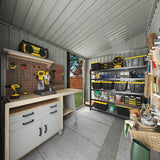 Breezestival 6'x4' Lean to Shed Galvanized Steel Storage Sheds with Side Door Waterproof Utility Shed with Sloped Roof for Mower, Bike, Garden Tools (Brown) Breezestival