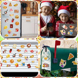 Copkim 30 Pcs Diamond Art Magnets Easy Diamond Painting Magnet Kits for Adults Kids DIY Fridge Home Decors(Food) Copkim