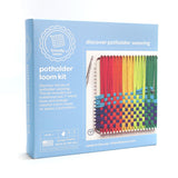 Friendly Loom 7” Traditional Potholder Weaving Kit | Sturdy Metal Loom and Quality Cotton Weaving Loops in Rainbow Colors | Complete Kit to Weave 2 Functional Potholders | Made in the USA Harrisville Designs