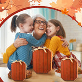 3 Pcs Thanksgiving Table Decorations Thanksgiving Centerpieces Decorations for Home Fall Pumpkin Decor Orange Pumpkin Tiered Tray Table Standing Wooden Block Sign for Thanksgiving Fall Maysing