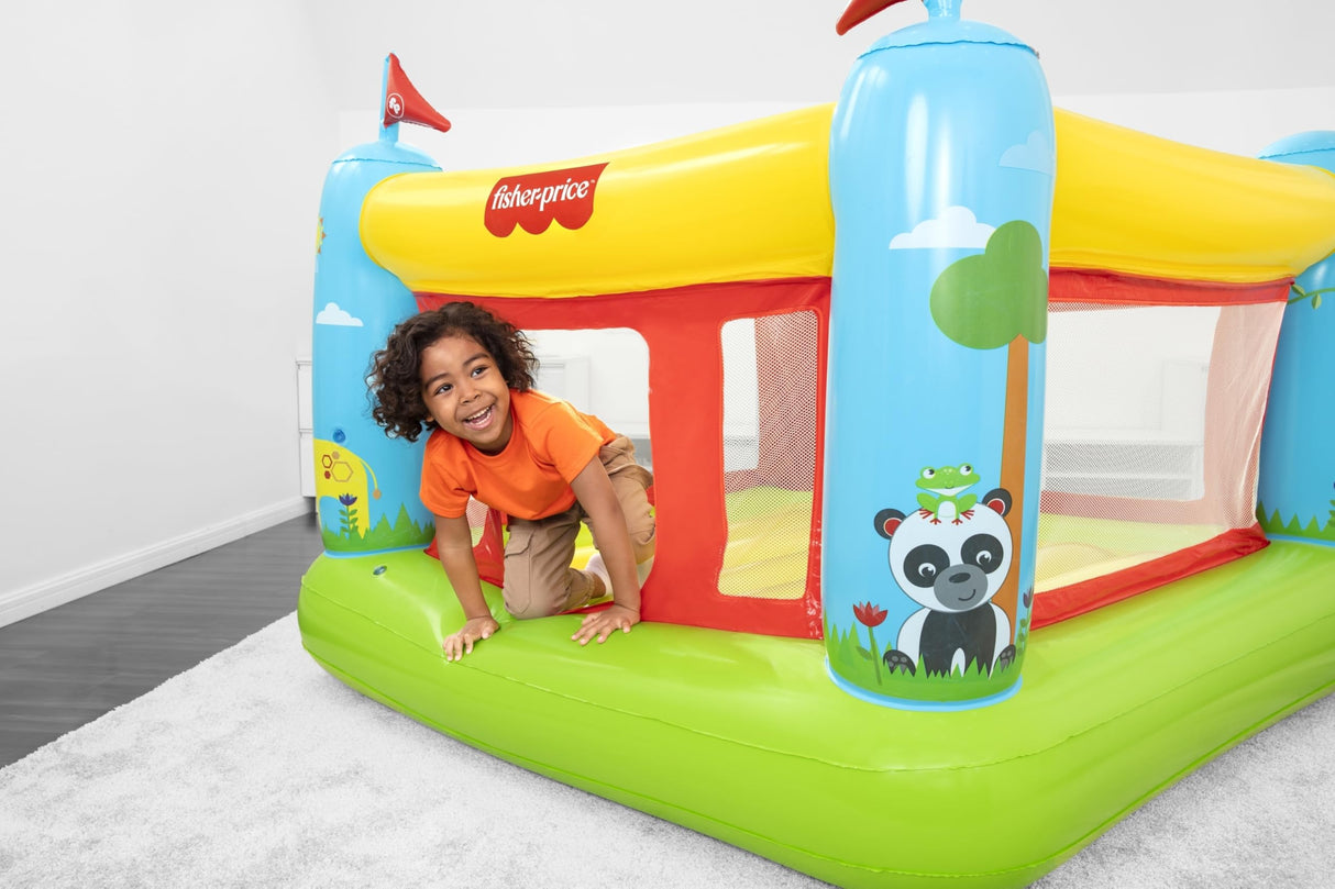 Fisher-Price Bouncetastic Inflatable Bouncer | Indoor and Outdoor Bounce House for Kids | Great for Ages 3+ Fisher-Price