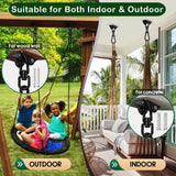 Hammock Hanging Kit 2 Pack, Porch Swing Hanging Kit 1200 Lb Capacity, Hammock Ceiling Hooks Heavy Duty 360°Rotating Hanging Swing Chair Hardware for Hammock Chair Stand, Porch, Yoga, Gym Feanron