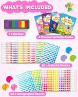 D-FantiX My Storybook Art Kit & Dot Art Sticker Book Kits with Ink Pad D-FantiX