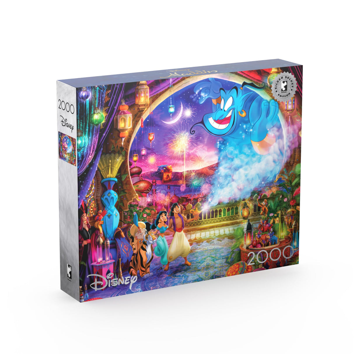 Buffalo Games - Disney - Aladdin - 2000 Piece Jigsaw Puzzle for Adults -Challenging Puzzle Perfect for Game Nights - Finished Size is 38.50 x 26.50 Buffalo Games