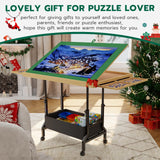 upvercy 4-in-1 Adjustable & Tilting & Rolling & Storage Puzzle Table with 2 Large Drawers, 1500 Piece Puzzle Board with Legs, Cover, Fabric Drawer- 34" x 26" Puzzle Table for Adults & Enthusiasts upvercy