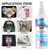 Vouchmind Upgrade Sublimation Spray, Sublimation Coating Spray for Cotton, T-Shirts,Polyester, Cartons, Canvas,Sublimation Paint Quick Dry, Super Adhesion, High Gloss & Vibrant Color, 2x100ml Vouchmind