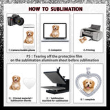 Hicarer 24 Pcs Sublimation Rhinestone Trays Pendant Set Including 8 Heart Shape Double Sided Blank Pendant Charms with 16 Sublimation Blank Discs for Necklaces Chains Jewelry Making Charms (White K) Hicarer