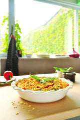 Emile Henry Made In France 9 Inch Pie Dish, White Emile Henry