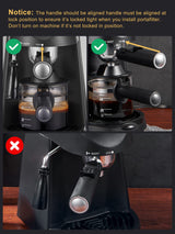 Yabano Espresso Machine, 3.5Bar Espresso Coffee Maker, Espresso and Cappuccino Machine with Milk Frother, Espresso Maker with Steamer Yabano