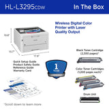 Brother HL-L3295CDW Wireless Compact Digital Color Printer with Laser Quality Output,Duplex,NFC,Mobile & Ethernet Includes 4 Month Refresh Subscription Trial,Amazon Dash Replenishment Ready,HLL3295CDW Brother