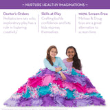 Melissa & Doug Created by Me! Flower Fleece Quilt No-Sew Craft Kit (48 squares, 4 feet x 5 feet) Melissa & Doug