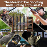 Wooden Gun Rack with Holder, Indoor Floor Standing Rifle Rack, Gun Display Storage for Home or Garage Storage, Holds 10 Long guns and 8 handguns(Walnut) Lineshading