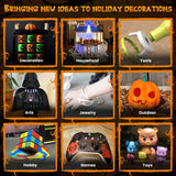 SUNLU 4KG Fluorescent PLA 3D Printer Filament Bundle, PLA Filament 1.75mm, Fit for Most FDM 3D Printer, 1kg Spool, 4Packs, Fluorescent(Purple+Orange+Yellow+Green) SUNLU