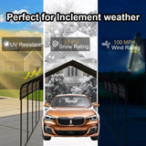 RITERYIFER RV Metal 10x20FT Carport Canopy Heavy Duty Carports Kits for Garage,Aluminum Car Ports with Steel Shelter Frame Cover for Car or Boats RITERYIFER