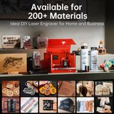 DAJA A7Pro Mini Enclosed Laser Engraver and Cutter Machine, Engraving Machine High Precision Engraving Machine for Cutting Wood,Acrylic, Plastics 4.7 x 4.7 inches (A7Pro+5.5W) DAJA