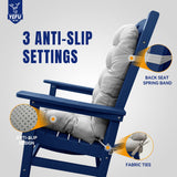 YEFU Adirondack Chair Cushion, Rocking Chair Cushions High Back, Thickened Patio Chair Pad for Indoor and Outdoor, 49x20x5 Inch, Gray YEFU