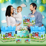 Farm Animals 1st Birthday Decorations Farmhouse Barnyard First Birthday Gift Bag with Tissue Papers Card One Birthday Wrapping Paper Bag for Kids Newborn 1st Birthday Baby Shower Christmas Party Innovoscape