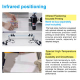 ZJBFXY88 24x32 Large Format Manual Heat Press Machine, Single Platen, Double Pressure Rods, 110V, 4500W (No Plug) (Grey, 24 x 32'' (60 x 80cm)) ZJBFXY88