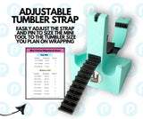 Pinch Perfect Mini Trident Adjustable Tumbler Sublimation Tool for Tumbler Sizes from 12oz - 40oz Skinny & Thick Tumblers (Aqua) Pinch Perfect