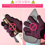 Riyiper 6 Pack Heat Resistant Gloves for Sublimation, Heat Gloves for Sublimation with Silicone Bumps, Heat Resistant Work Gloves for Hair Styling, Universal Fit Size Riyiper